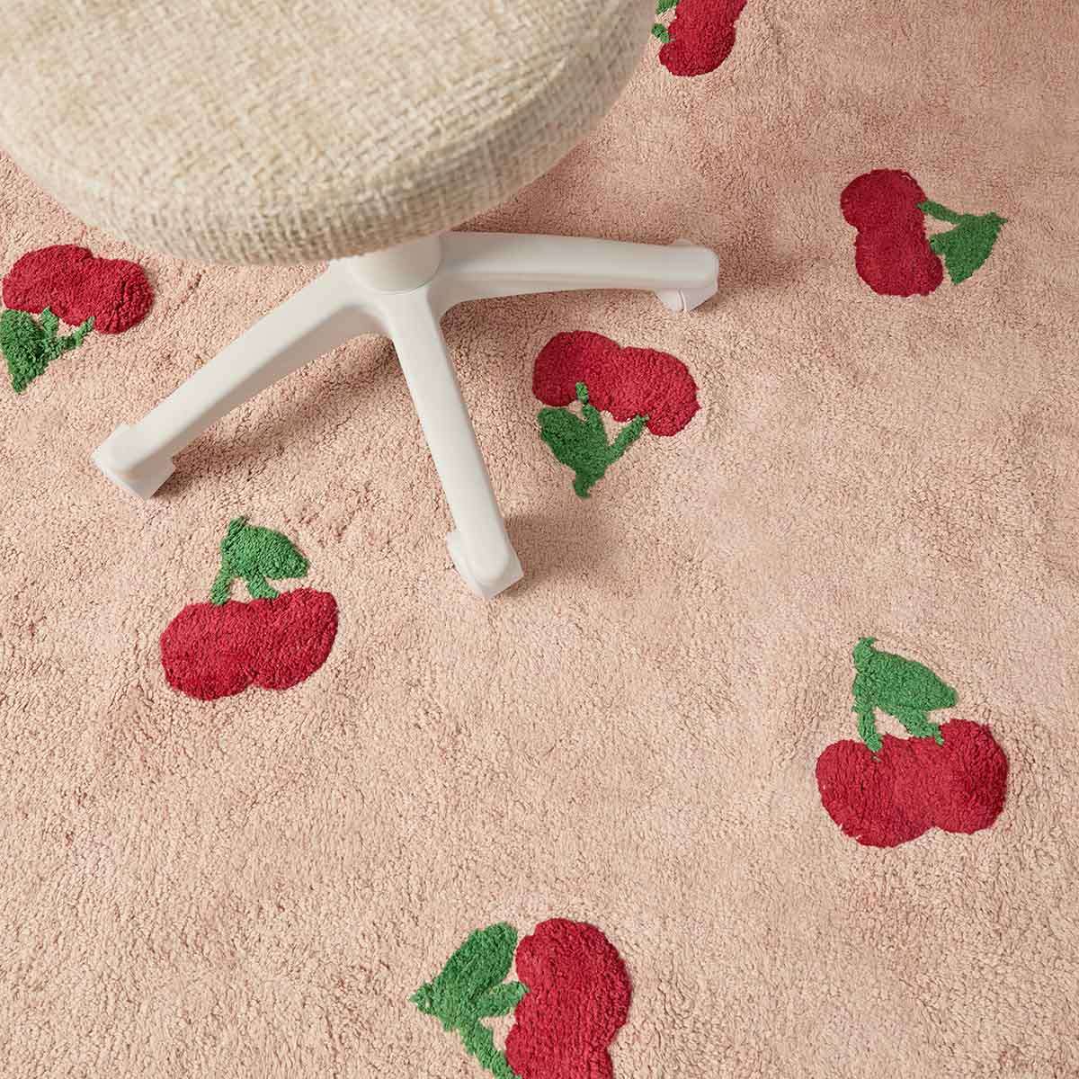 Addy Rectangle Cherry Rug - Pink - Image 5