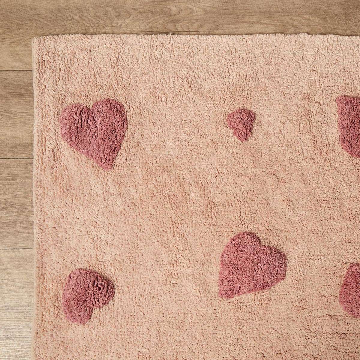 Addy Rectangle Heart Rug - Pink - Image 4