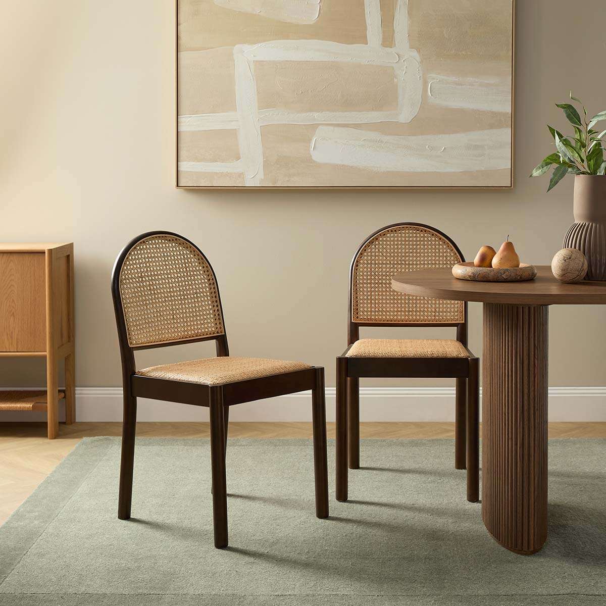 Amara Walnut and Mateo Seven Piece Set - Image 2