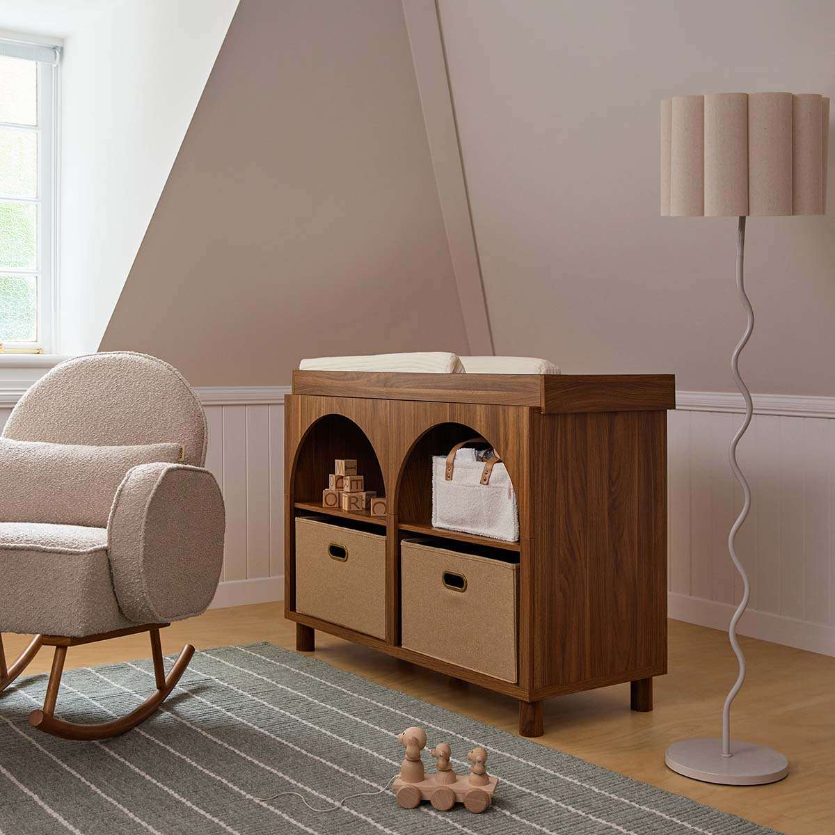 Archie Change Table with Removable Top - Hazelnut - Image 4