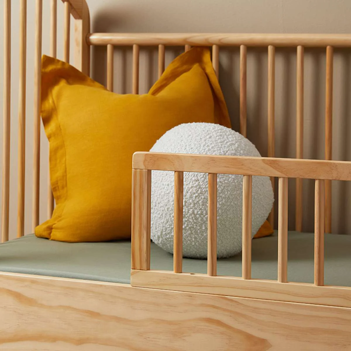Archie Cot Toddler Bed Half Frame - Natural - Image 4