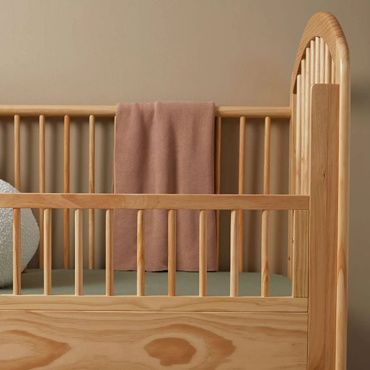 Archie Cot Toddler Bed Half Frame - Natural - Image 8