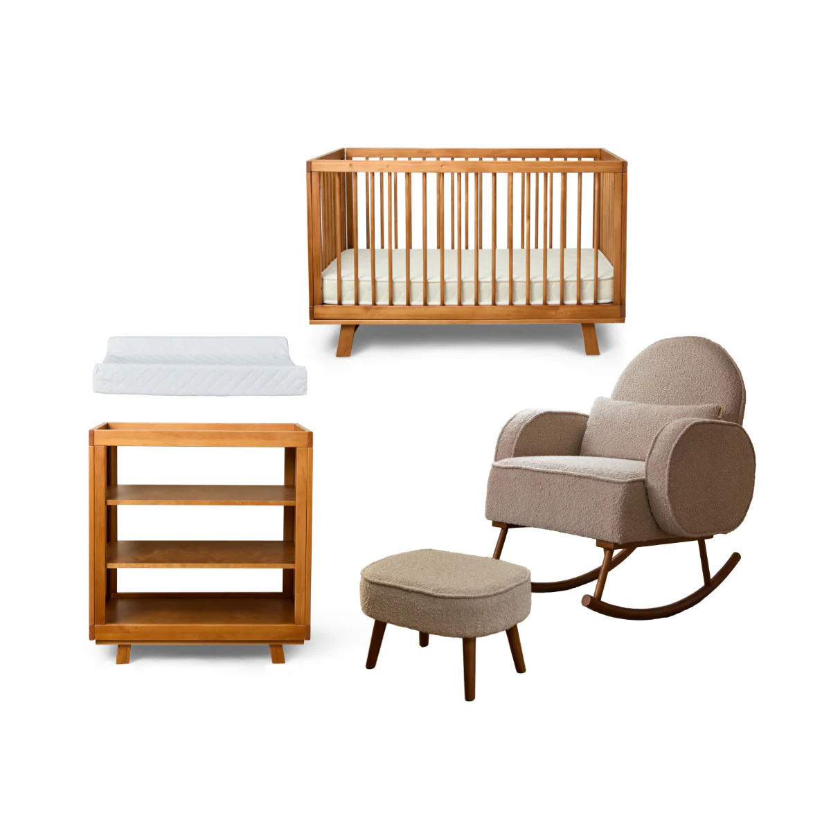 Aspen Hazelnut Six Piece Nursery Set