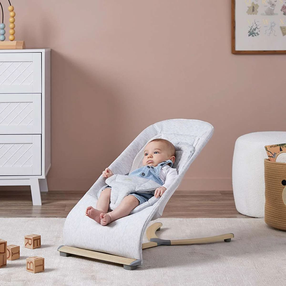 Aubrey Padded Bouncer - Soft Grey - Image 3