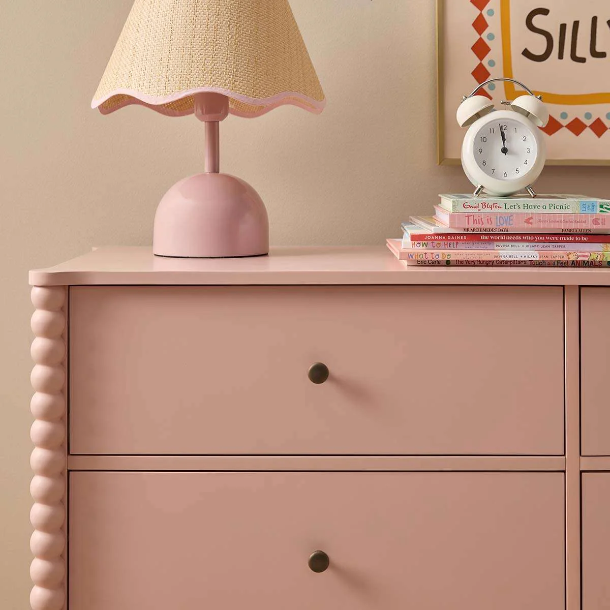 Betti Bobbin Six Drawer - Pink - Image 3