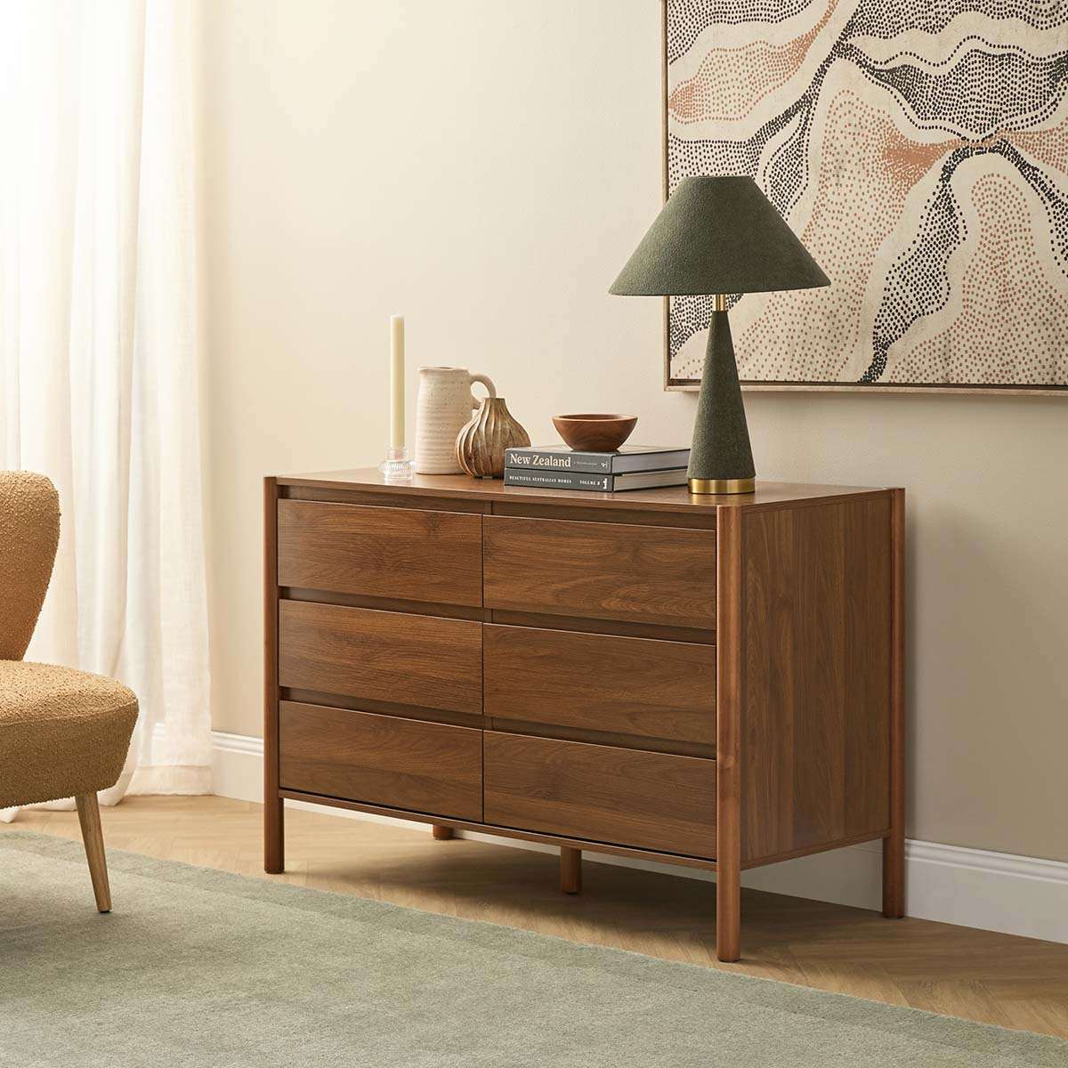 Blair Six Drawer - Walnut - Image 2