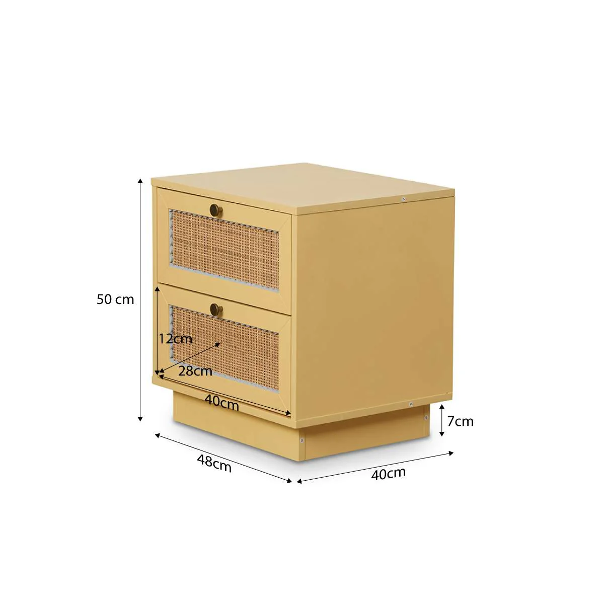 Bonnie Bedside Table - Buttermilk - Image 9