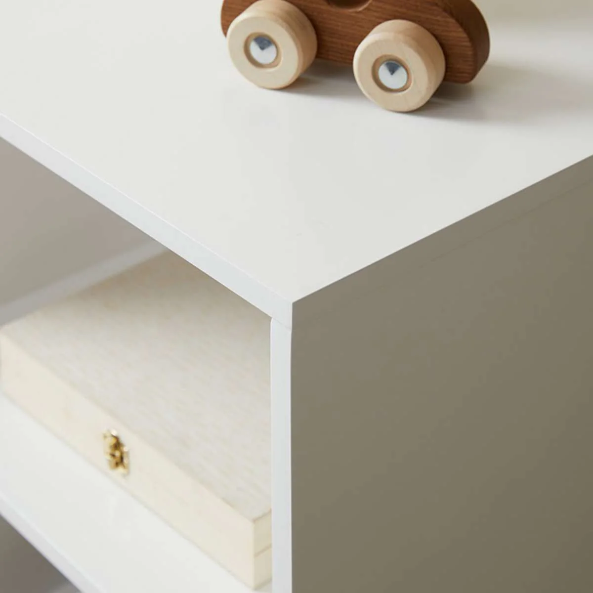 Bubble Ball Feet Side Table - White - Image 2
