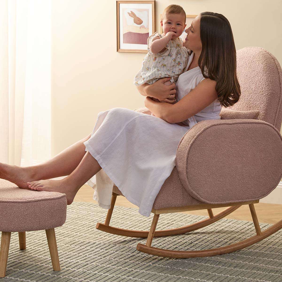 Buddy 2-in-1 Rocking Chair - Blush - Image 4