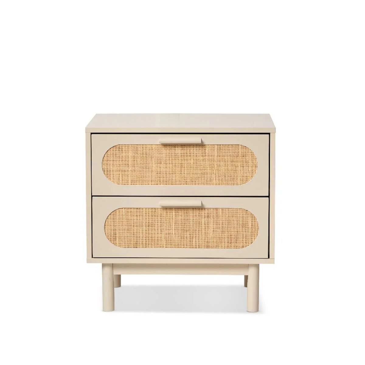 Canyon Two Drawer Bedside Table - Beige/Natural - Image 7