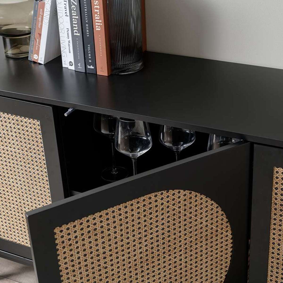 Claremont Buffet - Black - Image 5