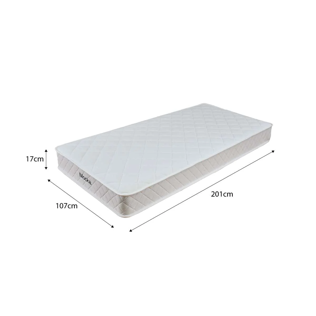 Classic Cottage King Single Bed + Mocka Mattresses Bundle - Cream - Image 5