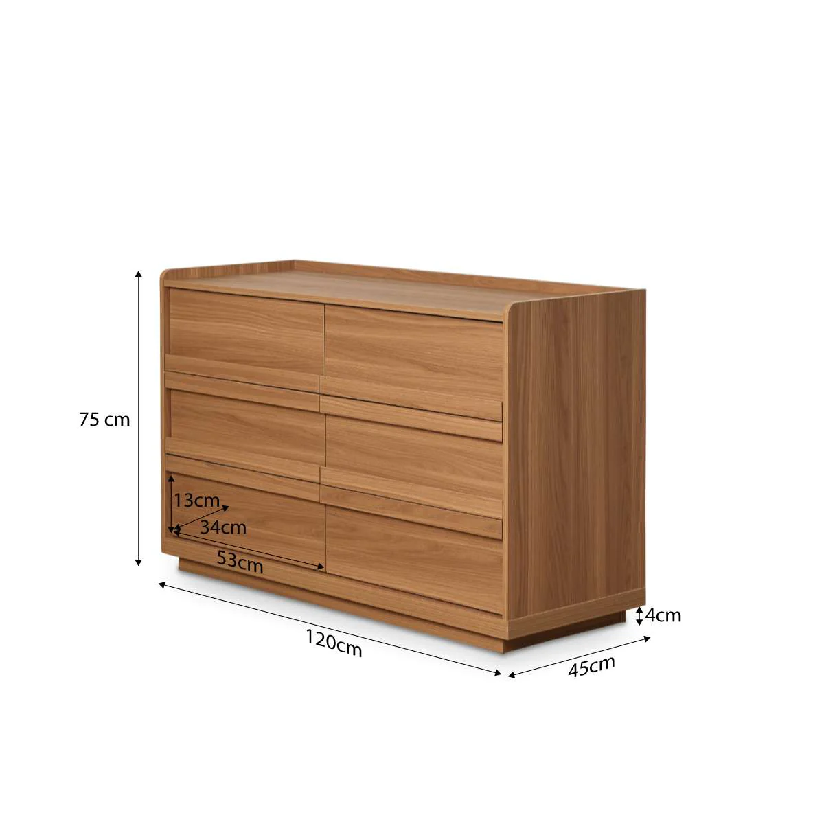 Copenhagen Six Drawer - Almond - Image 6
