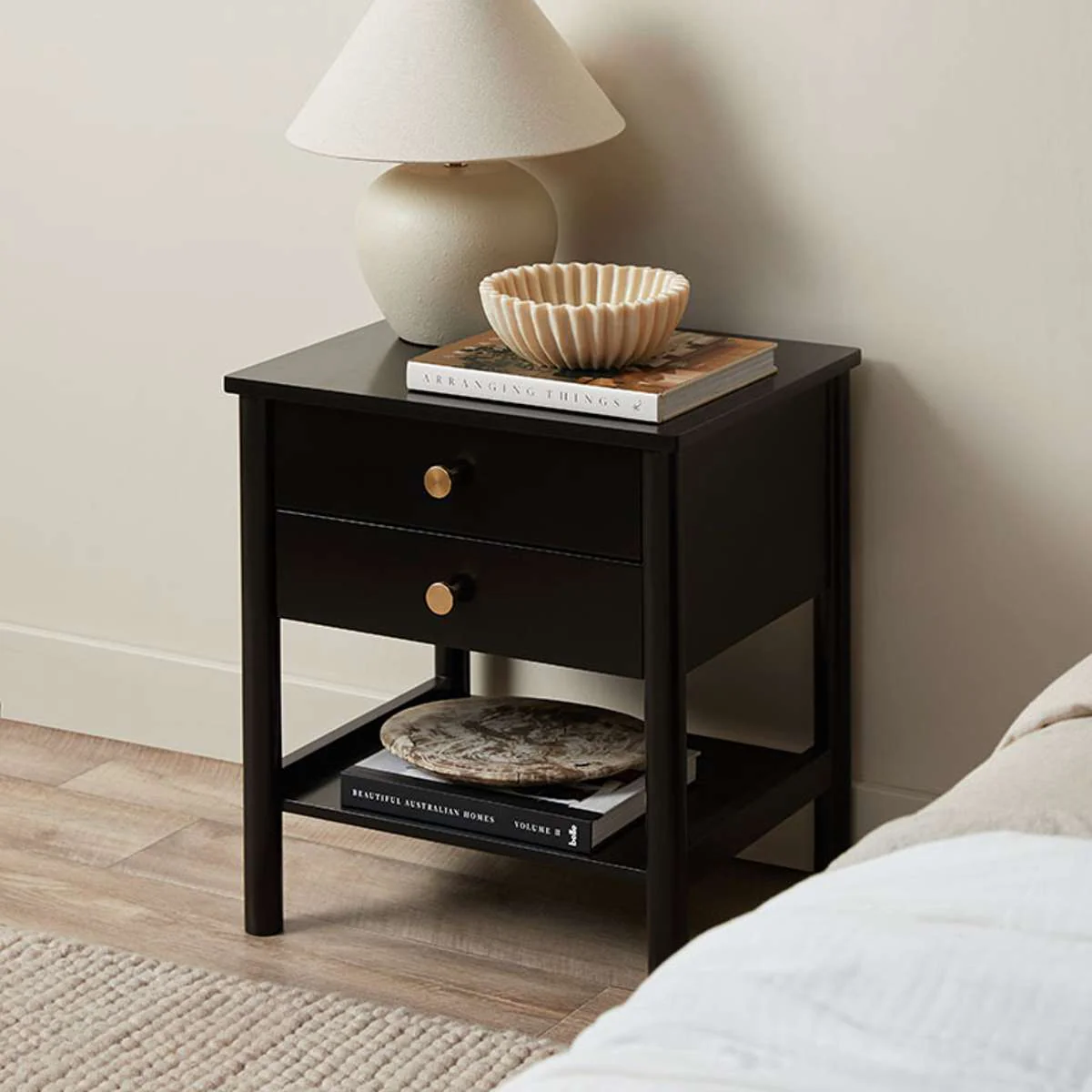 Delaney Bedside Table - Black - Image 3