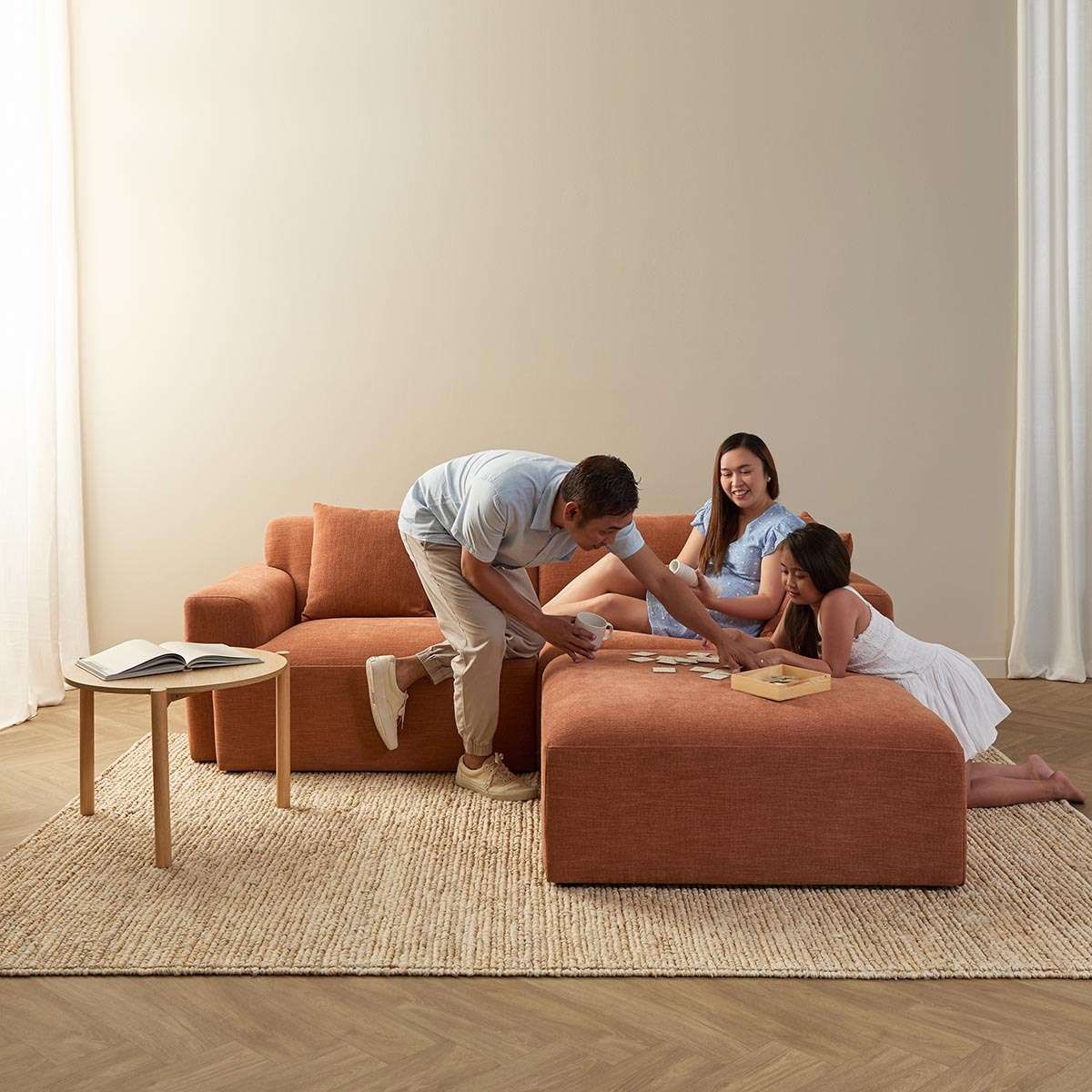 Dylan 2.5 Seater Sofa - Rust - Image 14