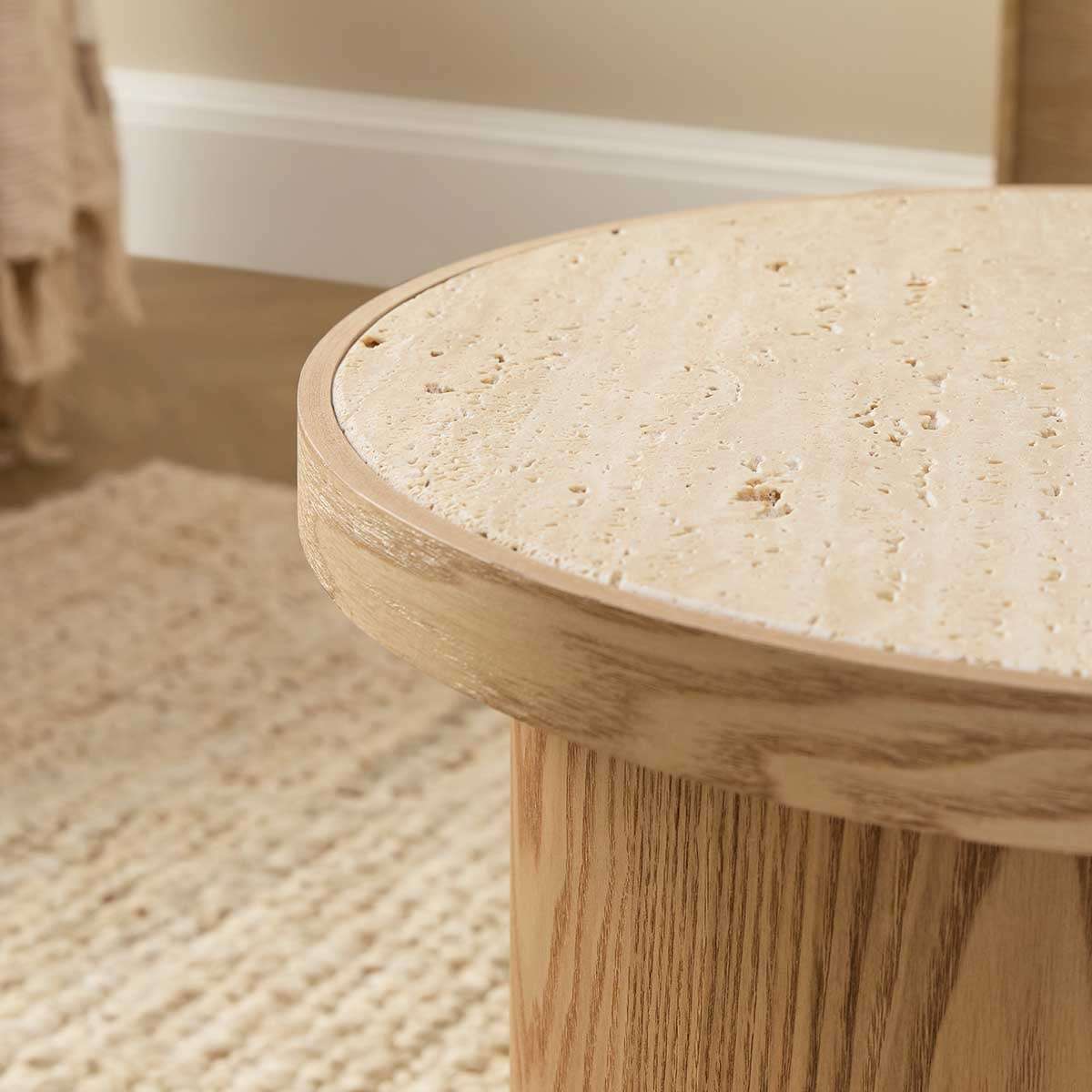 Earnest Wooden Side Table - Natural - Image 3