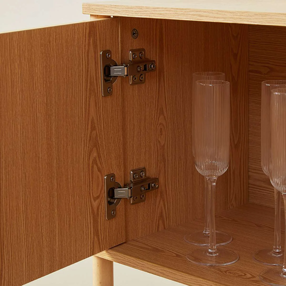 Eden Low Shelf With Storage - Natural - Image 10