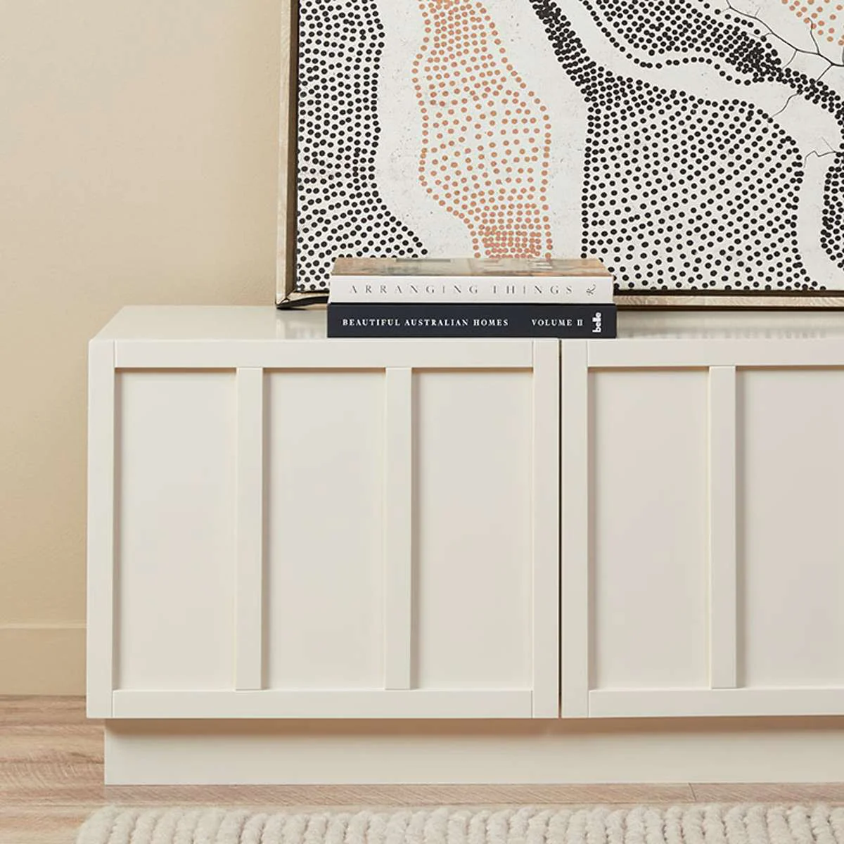 Emery Panel Entertainment Unit - Beige - Image 2