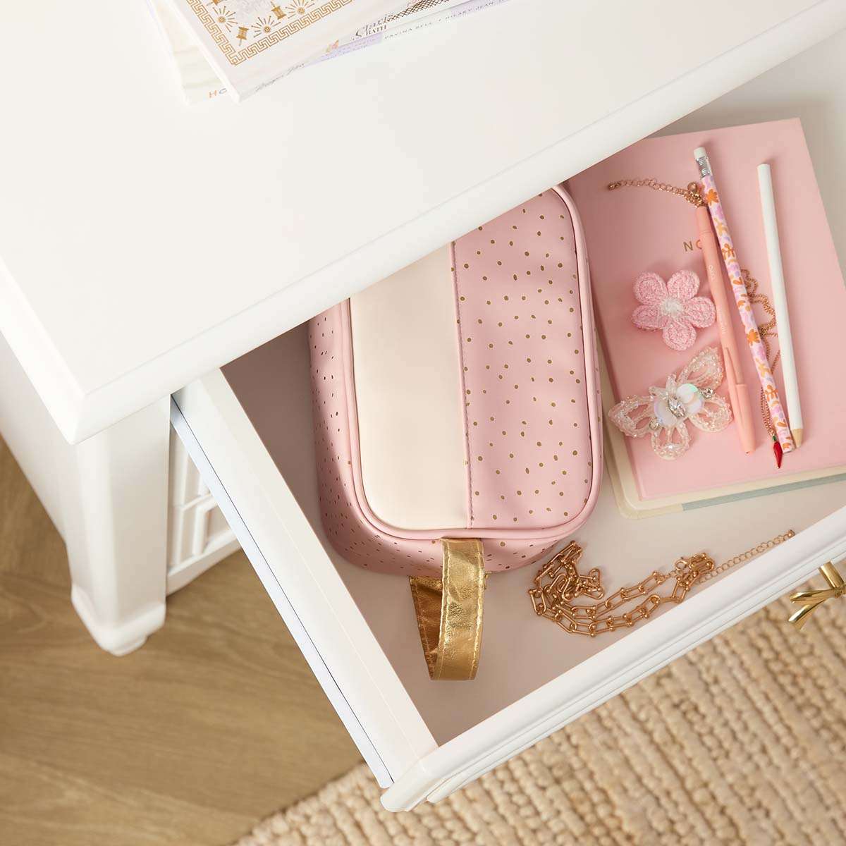 Emmeline Six Drawer with Bows - White - Image 5