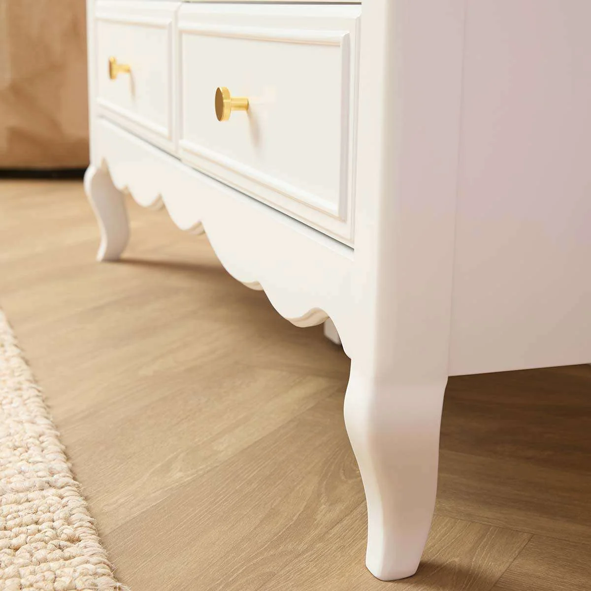 Emmeline Six Drawer with Bows - White - Image 6