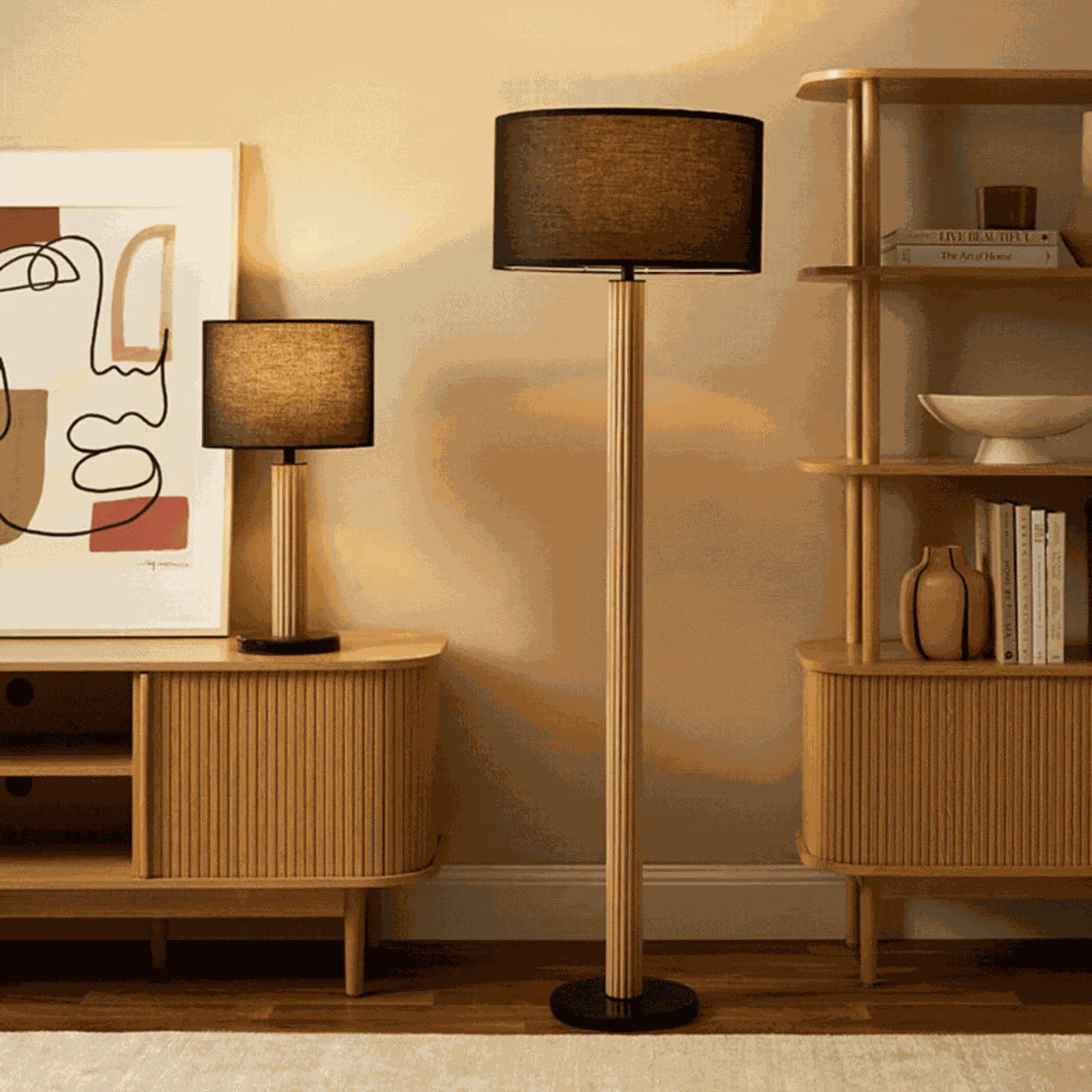 Eve Black Marble Base Table Lamp - Image 7