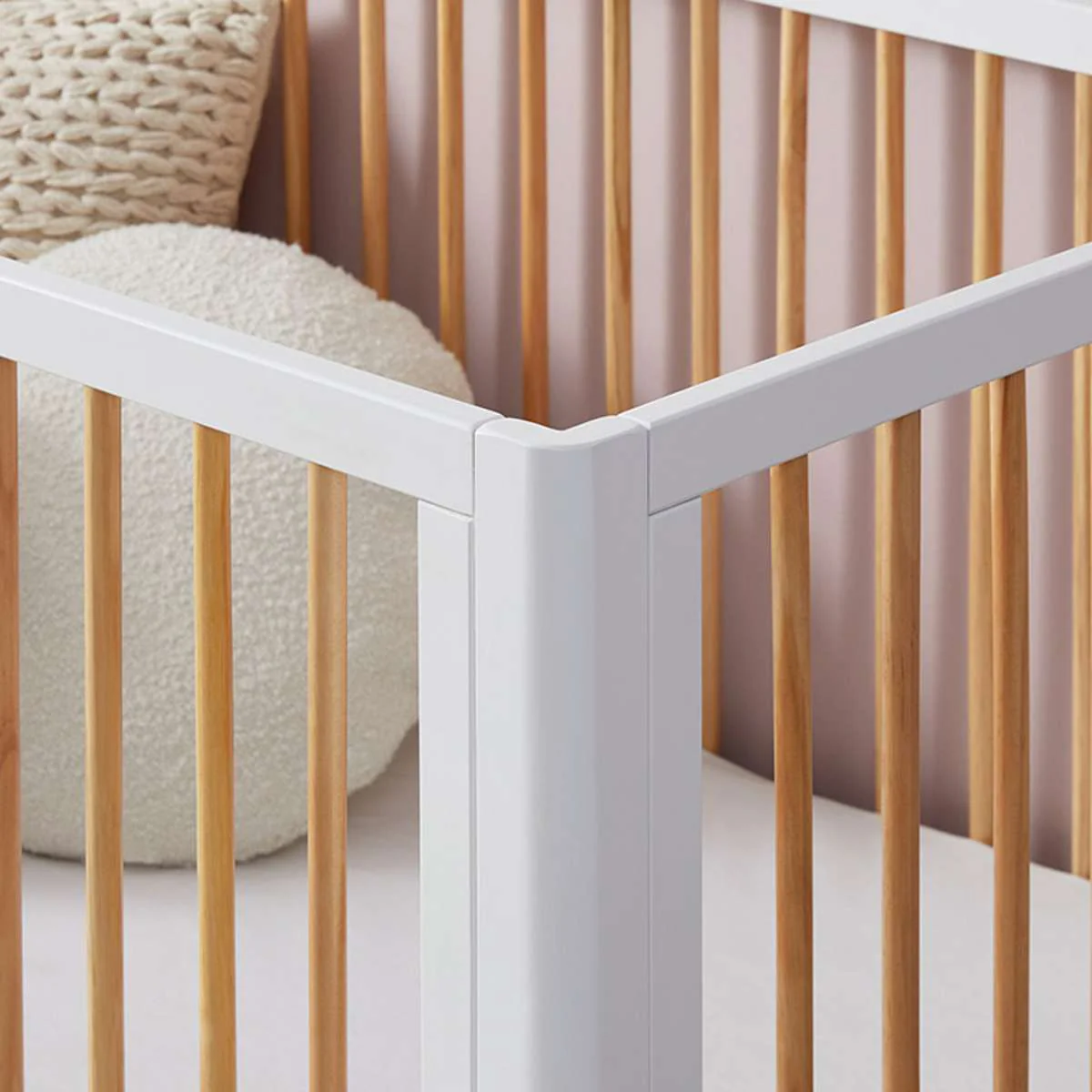 Fraser Coastal Cot - White/Natural - Image 5