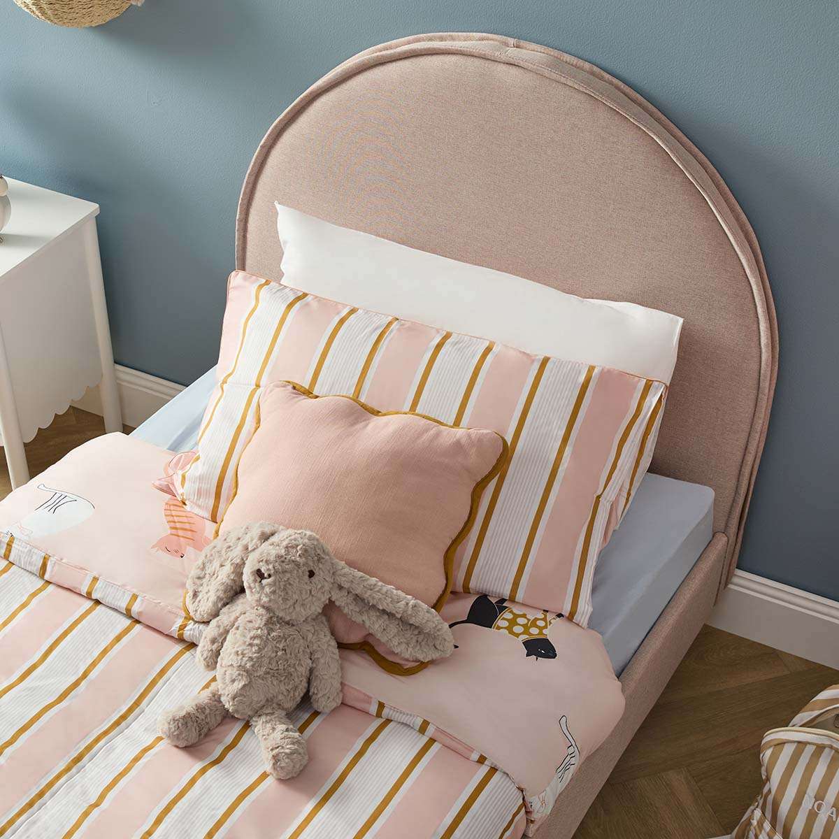 Imogen Single Bed - Dusty Pink - Image 3