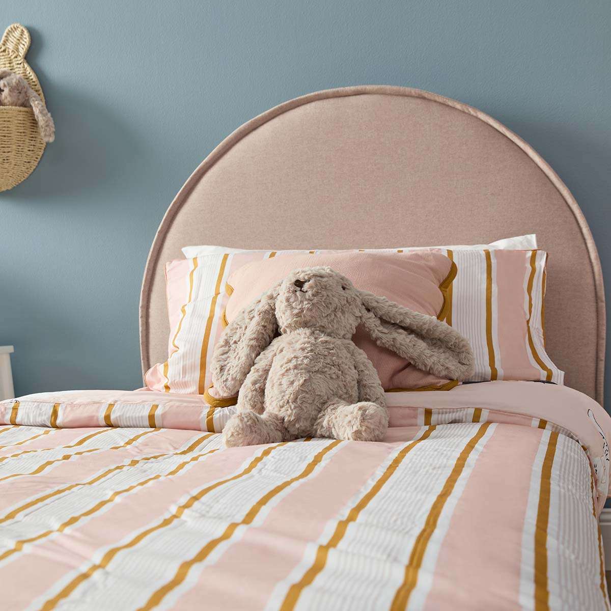 Imogen Single Bed - Dusty Pink - Image 4