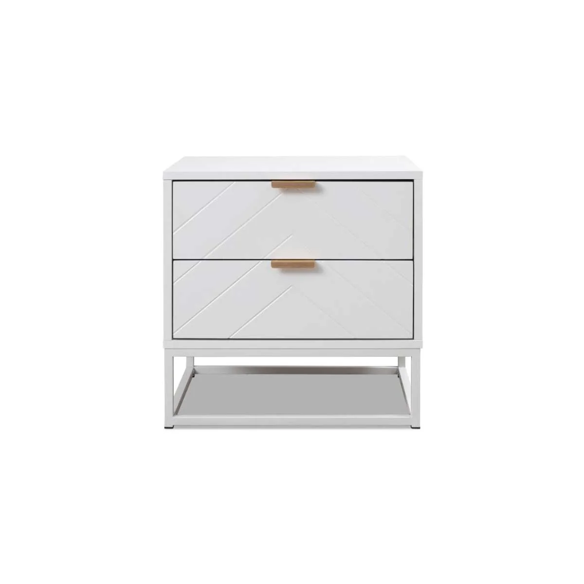 Inca Bedside Table - White - Image 7
