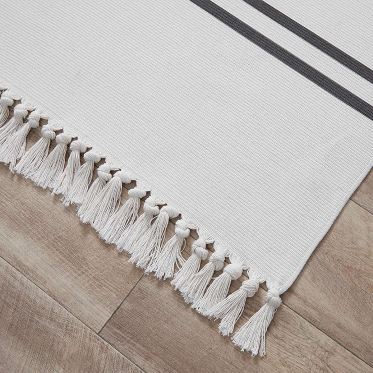 Kobie Cotton Blend Striped Floor Rug - Large - Image 4