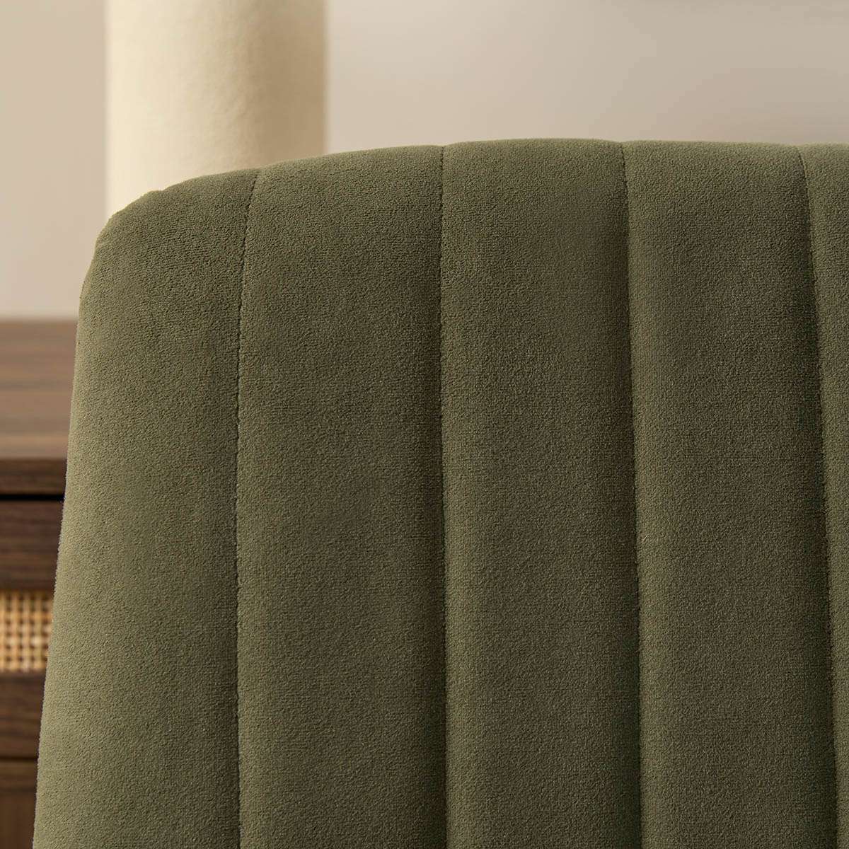 Luca Chrome Office Chair - Green - Image 3