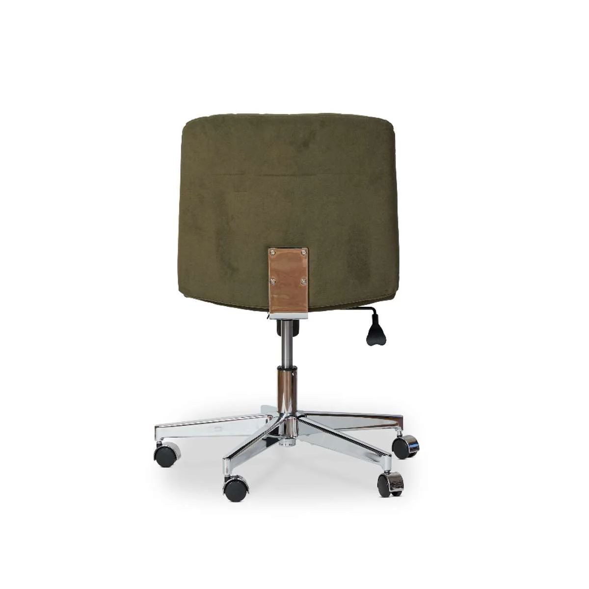 Luca Chrome Office Chair - Green - Image 8