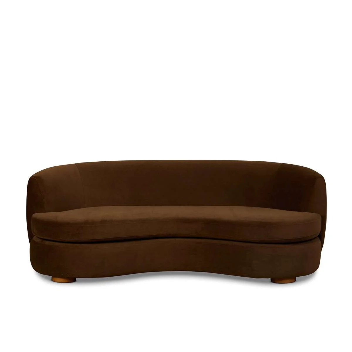 Lyle Pebble 2.5 Seater Sofa - Chocolate Velvet - Image 10