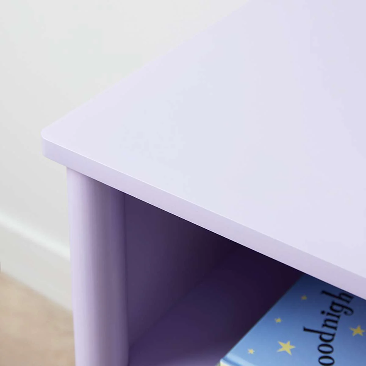 Maisie Scalloped Bedside Table - Lilac - Image 9
