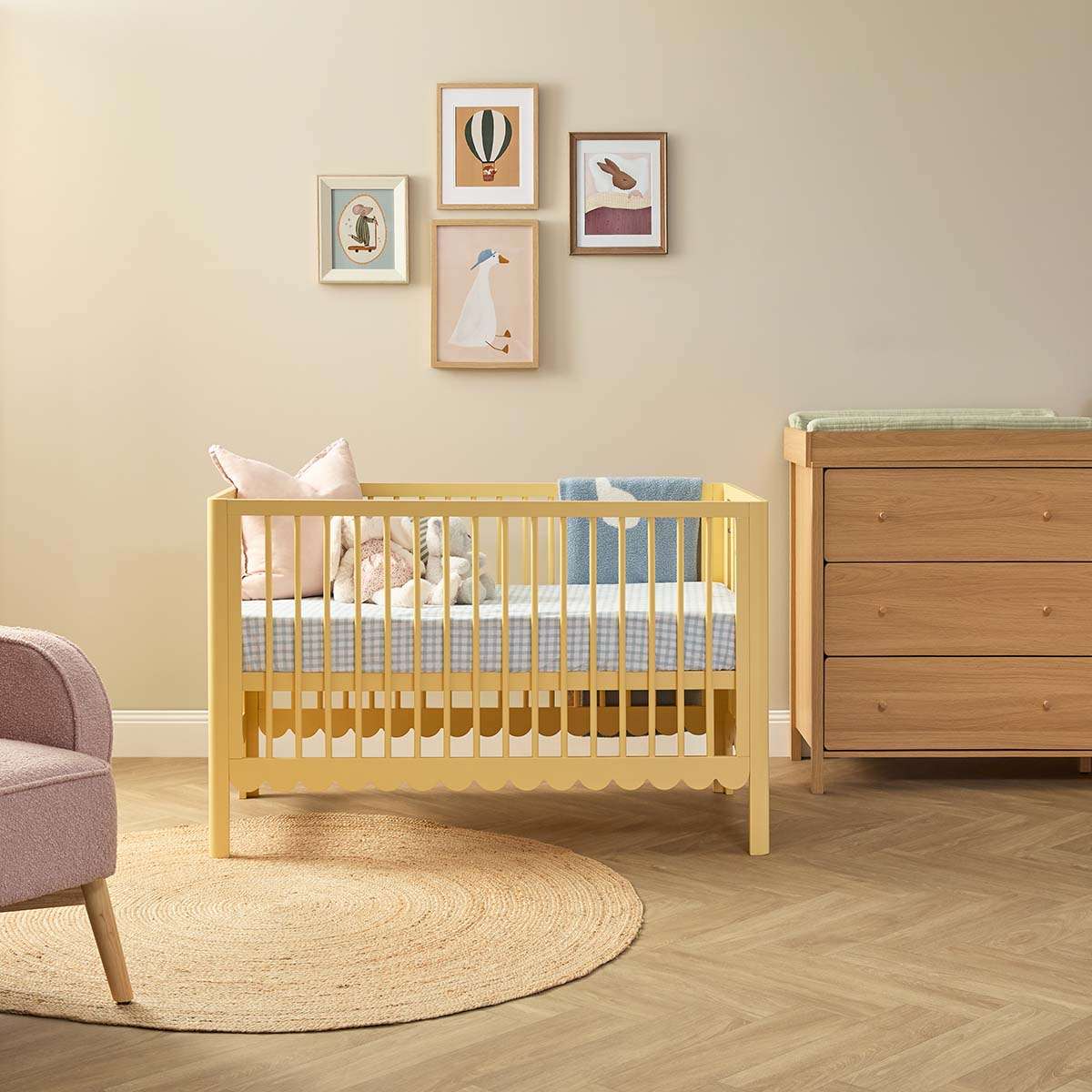 Maisie Scalloped Cot - Buttermilk - Image 15