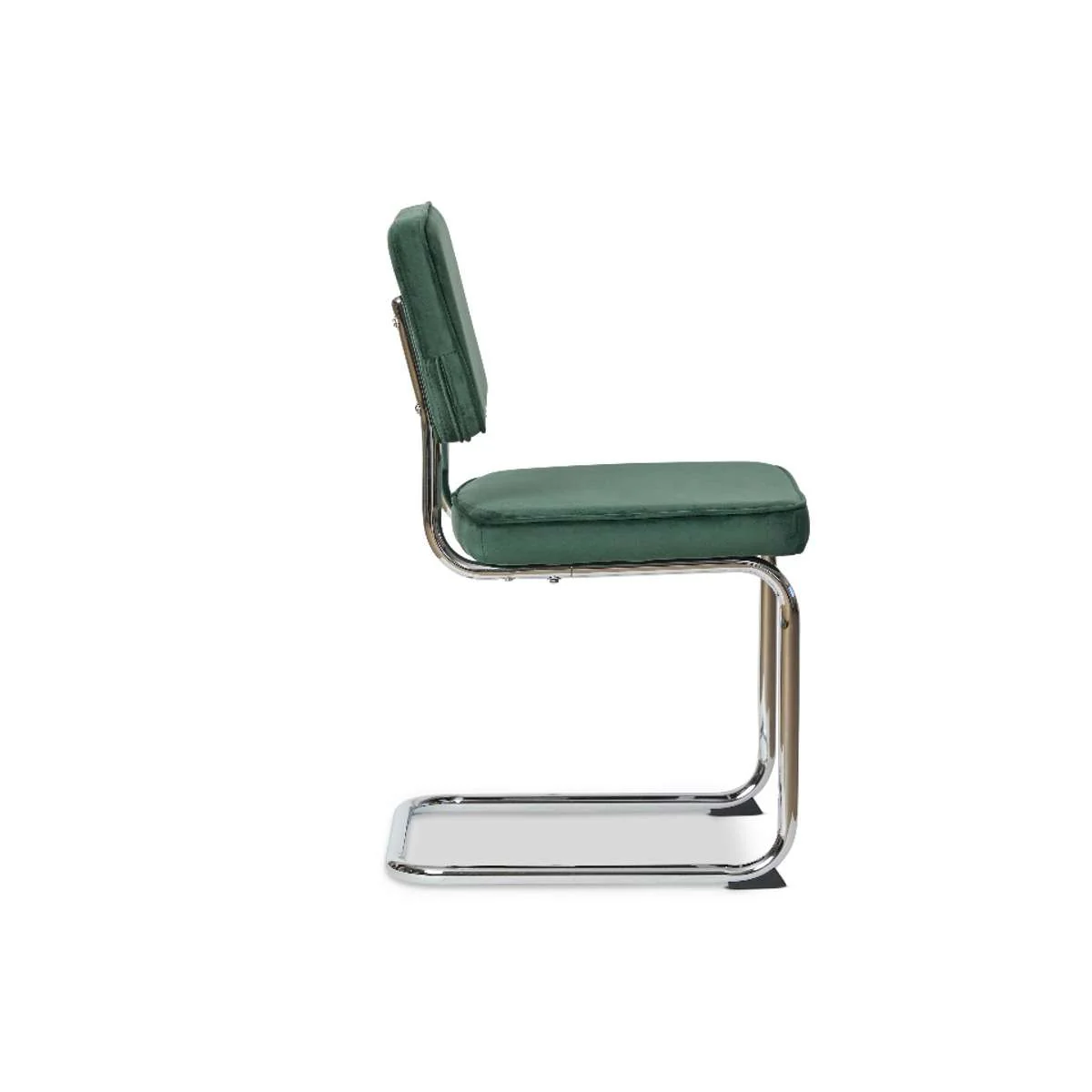 Marcel Chrome Dining Chair - Set of Two - Dark Green - Image 12