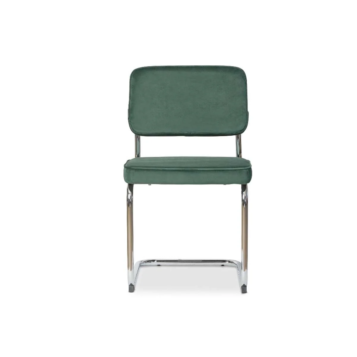 Marcel Chrome Dining Chair - Set of Two - Dark Green - Image 13