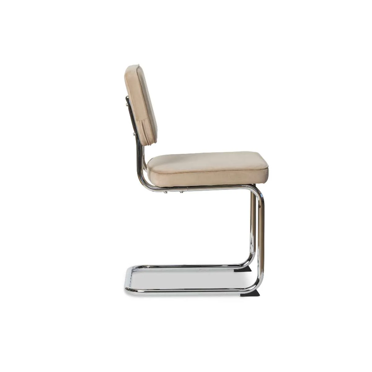 Marcel Chrome Dining Chair - Set of Two - Mushroom - Image 12
