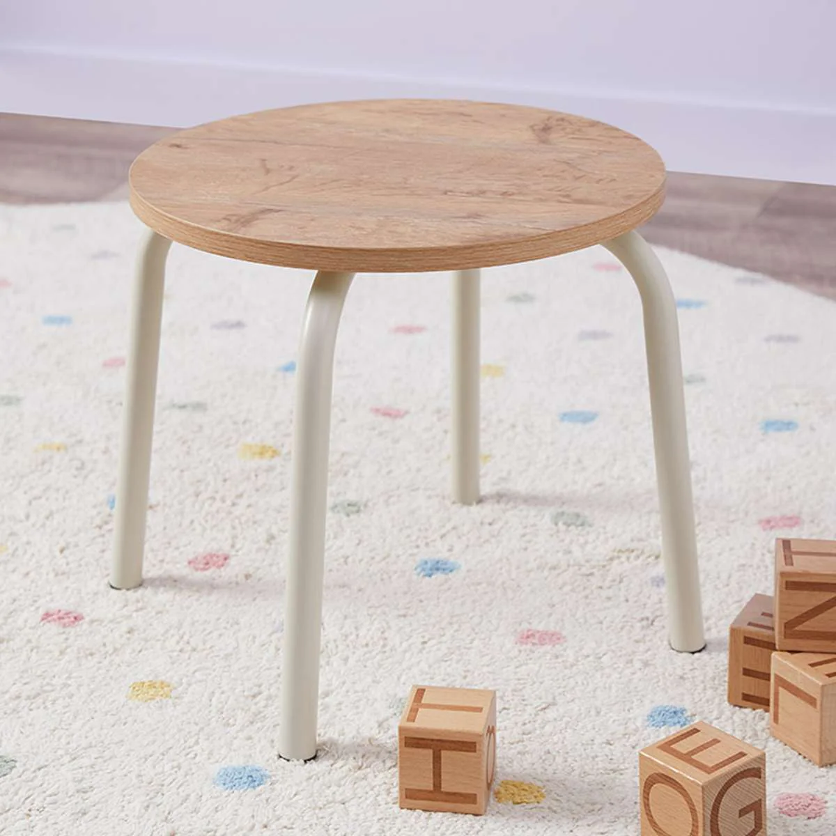 Mini Brixton Stool - Set of Two - Cream - Image 6
