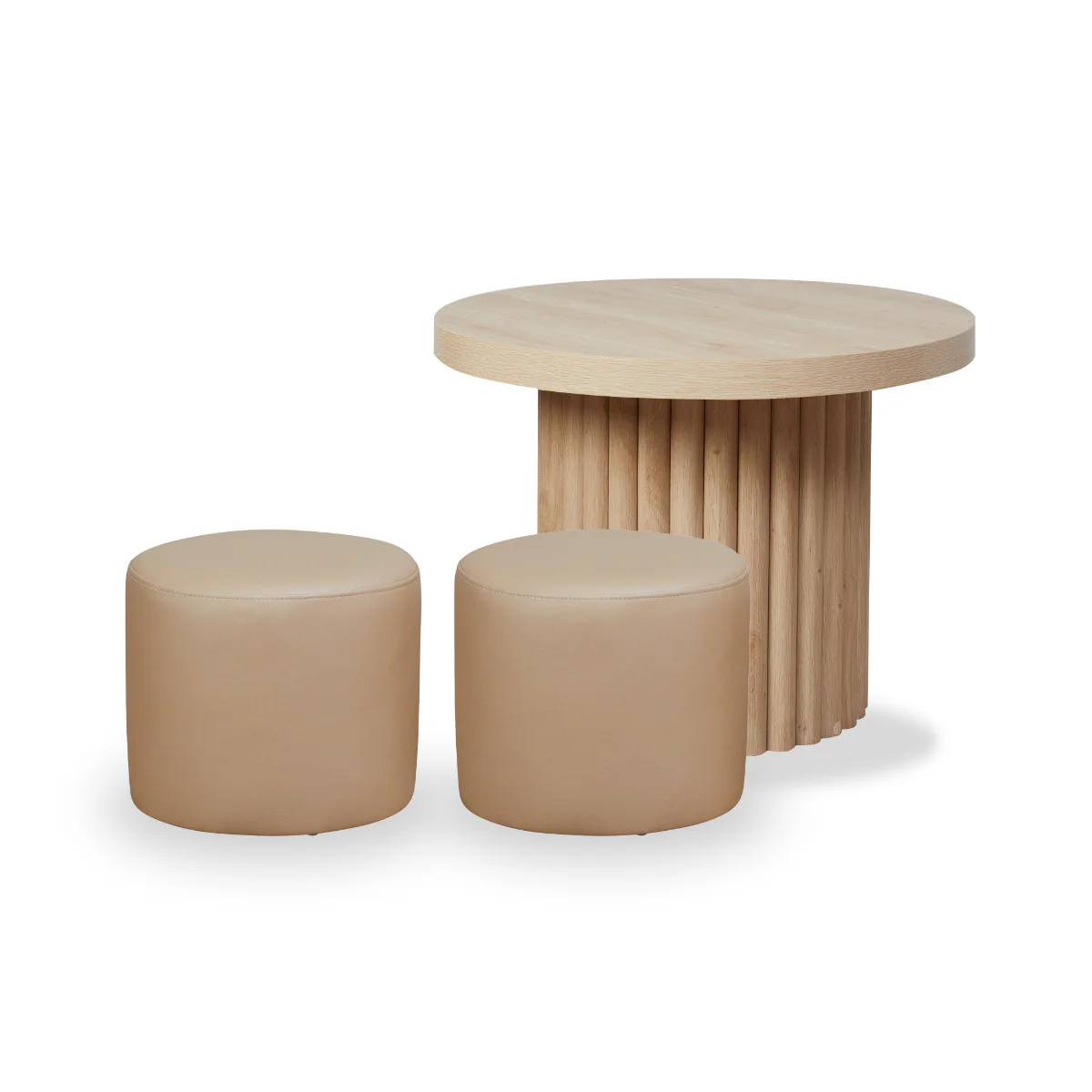 Mini Roo + Mini Moo Beige Two Seater Set