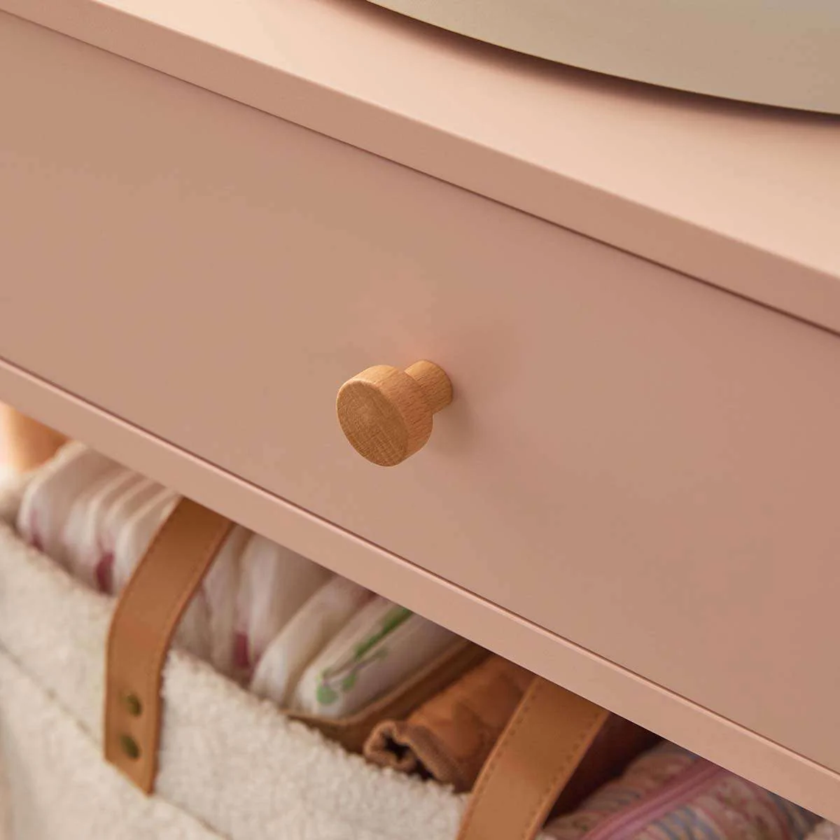 Mocka Change Table With Removable Top - Pink - Image 6