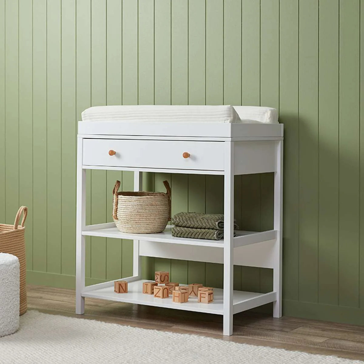 Mocka Change Table With Removable Top - White - Image 2