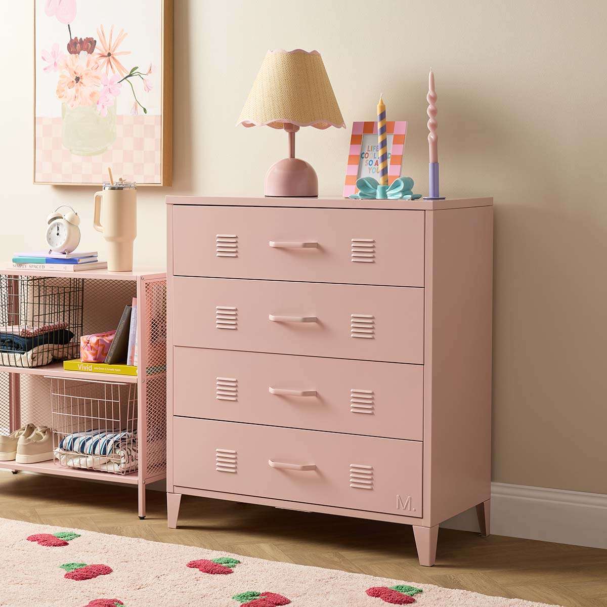 Mocka Original Four Drawer - Pink - Image 5