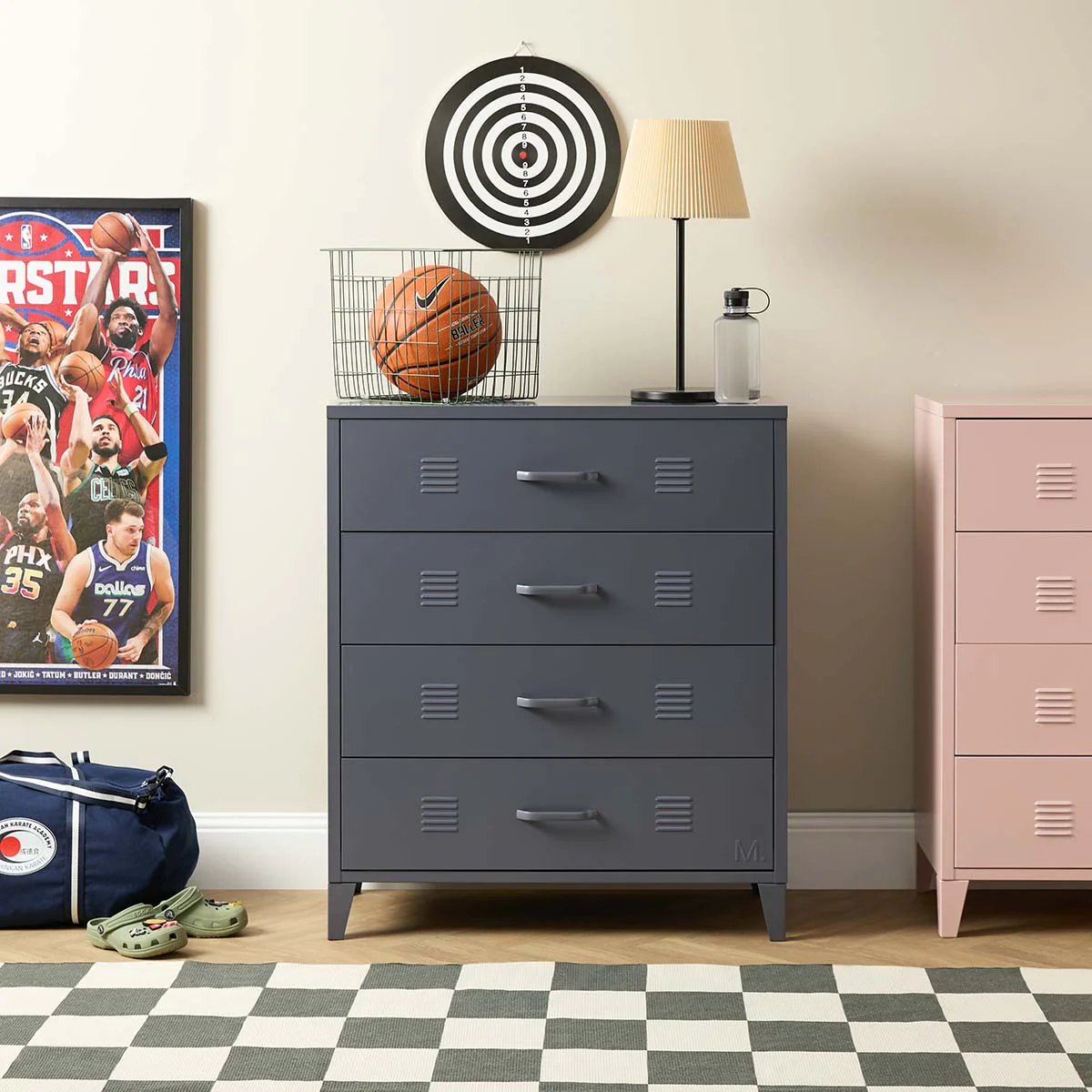 Mocka Original Four Drawer - Steele