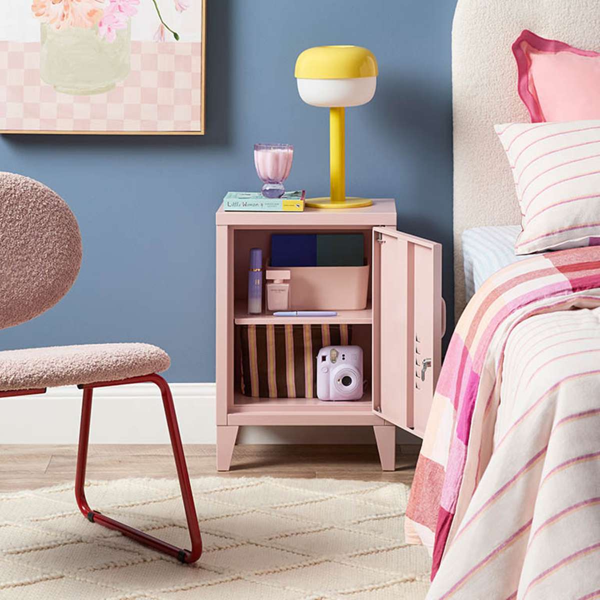 Mocka Original Locker Bedside - Pink - Image 8