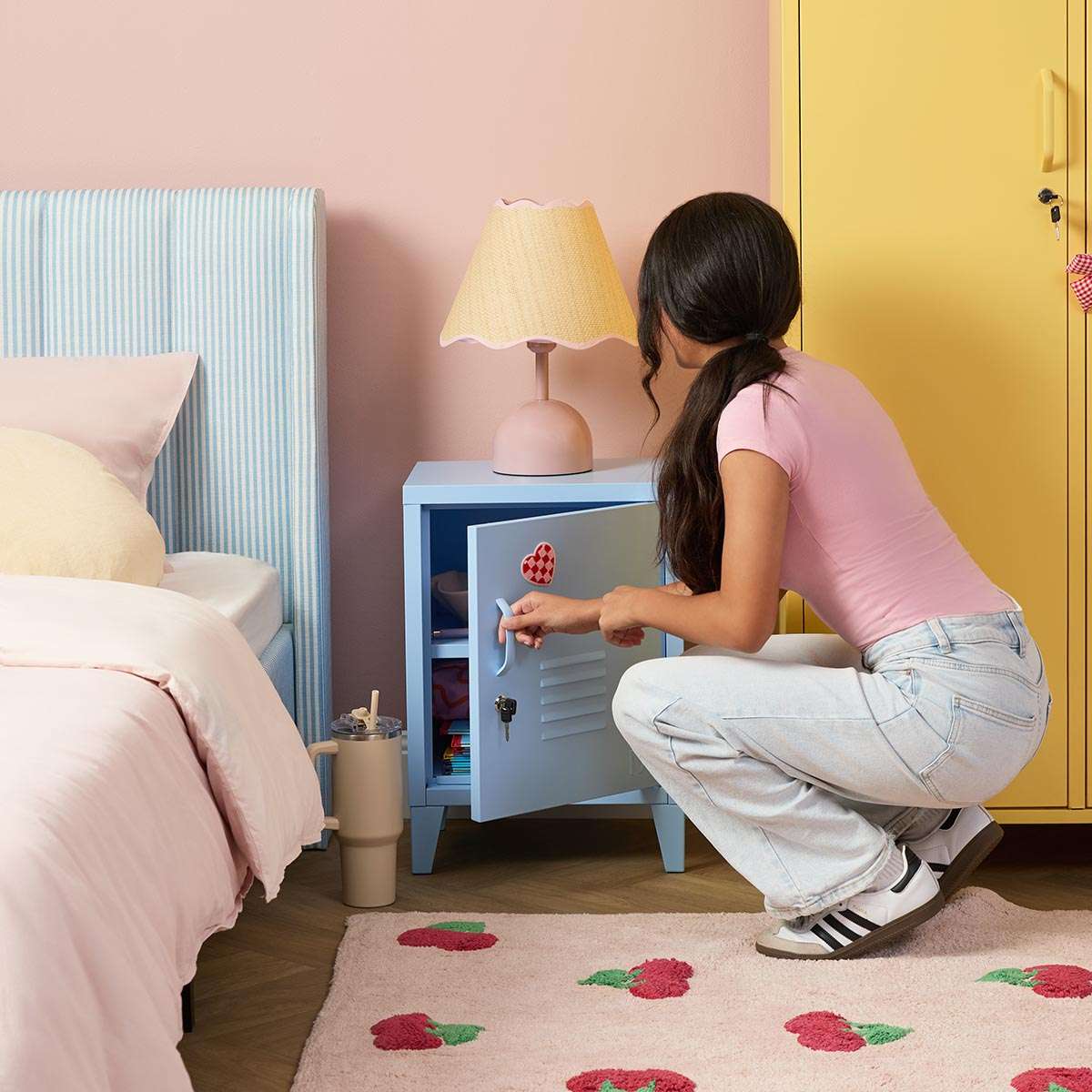 Mocka Original Locker Bedside - Powder Blue - Image 3