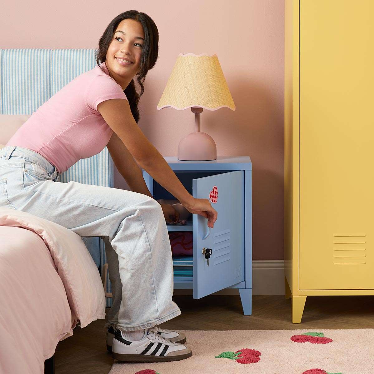 Mocka Original Locker Bedside - Powder Blue - Image 7