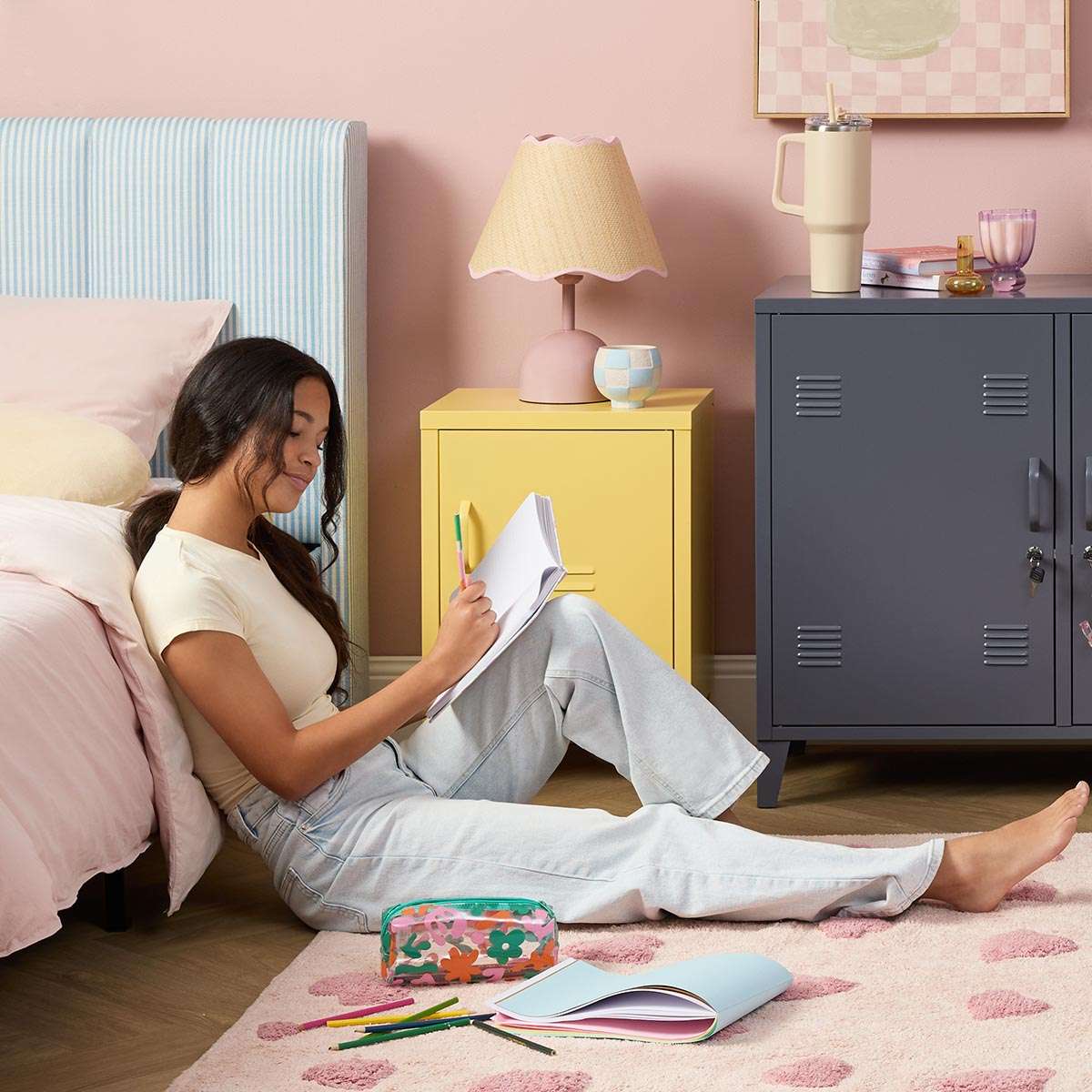 Mocka Original Locker Bedside - Yellow - Image 3