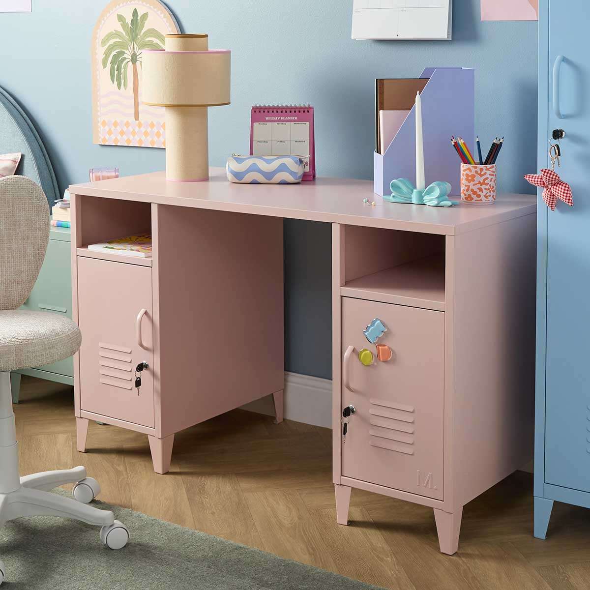 Mocka Original Locker Desk - Large - Pink - Image 4