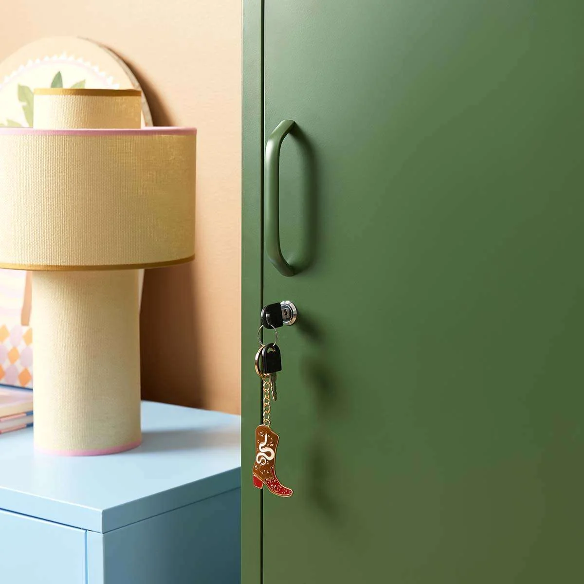 Mocka Original Locker Wardrobe - Single - Khaki - Image 8